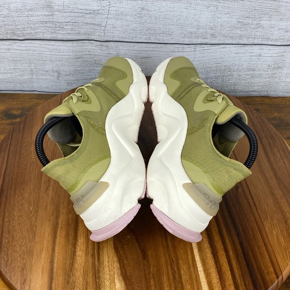 Sorel Kinetic Rnegd Float Olive Green Shoes NL4699-358 Women’s Sneaker Size 8